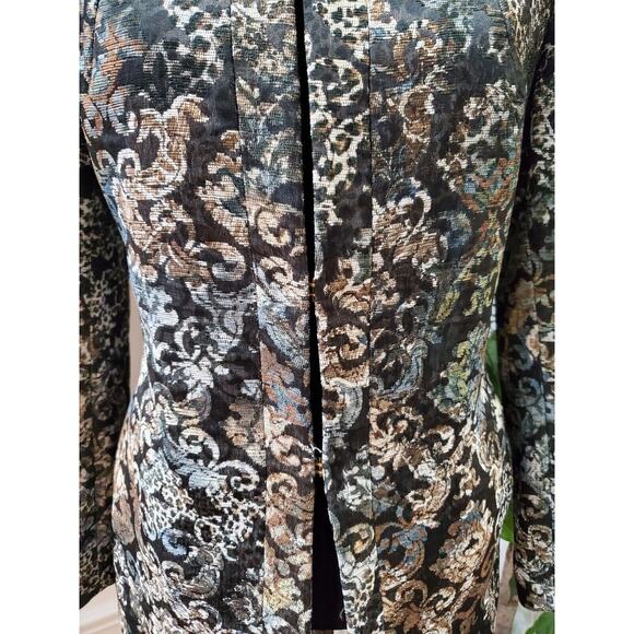 S'Styles Women's Multicolor Floral Polyester Long Sleeve Casual Jacket Blazer 46 - Picture 11 of 14